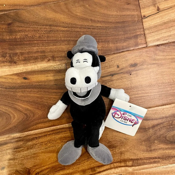 The Disney Store Vintage BB Horace Horsecollar Black & White Bean Bag Plush. - Picture 2 of 7